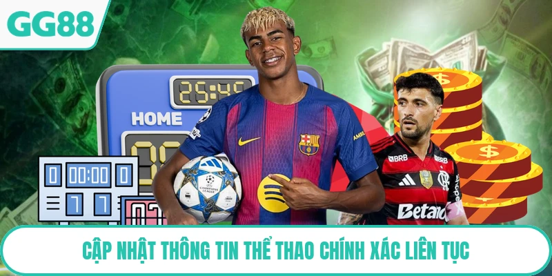 Cập nhật thông tin thể thao chính xác liên tục