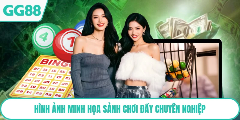 Hình ảnh minh họa sảnh chơi đầy chuyên nghiệp